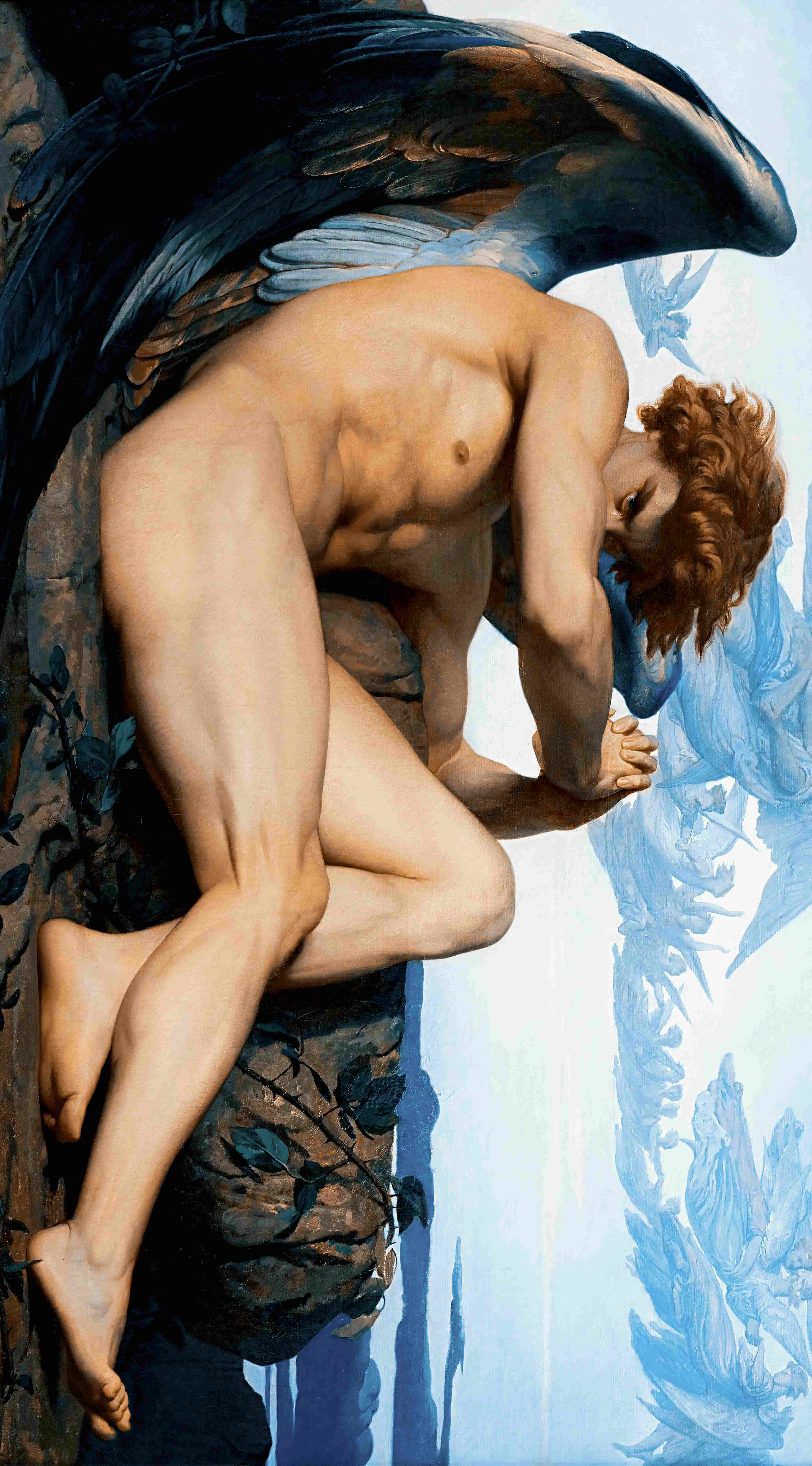 Artistic figure with wings